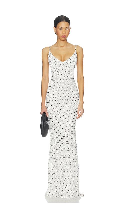 SNDYS Reyen Slip Dress in White by SNDYS