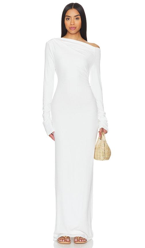 SNDYS Reyna Maxi Dress in White by SNDYS