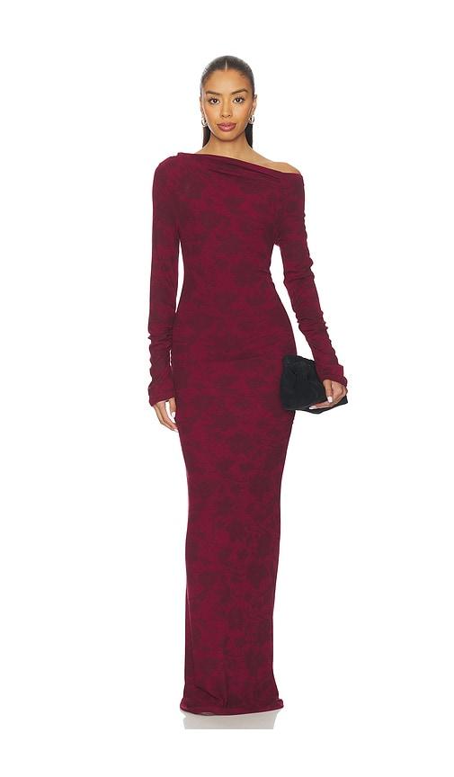 SNDYS Reyna Red Print in Wine by SNDYS