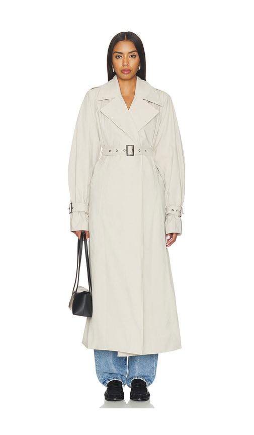 SNDYS Searle Lightweight Trench Coat in Tan by SNDYS