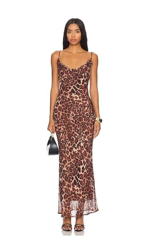 SNDYS Skin Maxi Dress in Brown by SNDYS