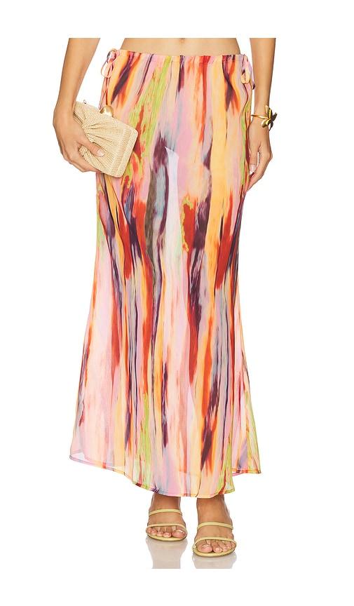 SNDYS St. Barts Maxi Skirt in Peach by SNDYS