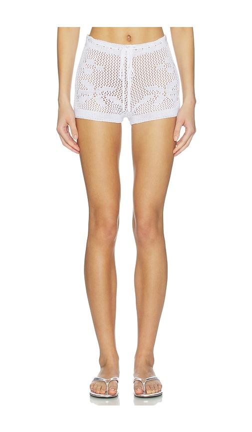 SNDYS Terra Knit Shorts in White by SNDYS