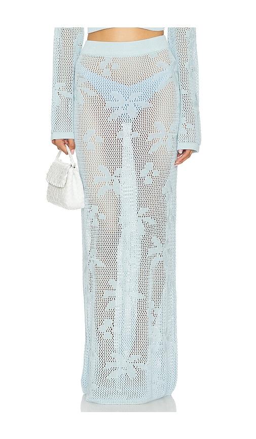 SNDYS Terra Maxi Skirt in Baby Blue by SNDYS