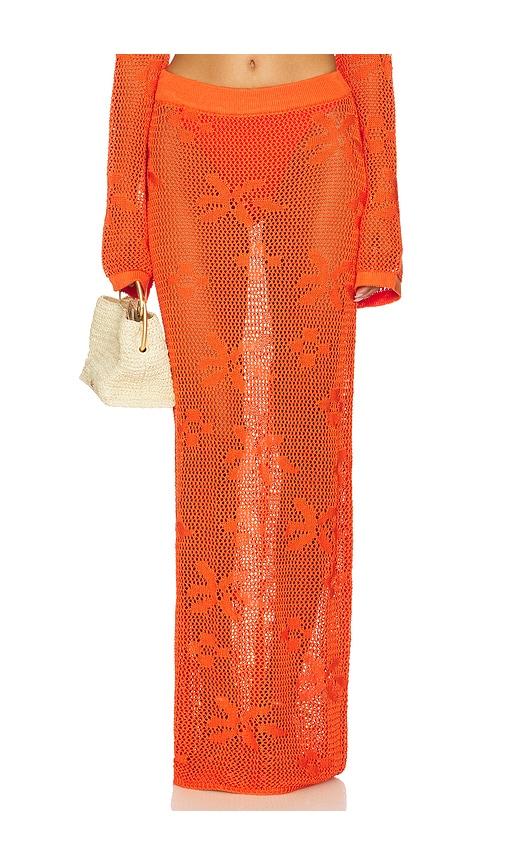 SNDYS Terra Maxi Skirt in Orange by SNDYS