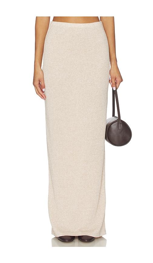 SNDYS Tilde Maxi Skirt in Beige by SNDYS