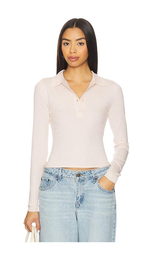 SNDYS Veda Long Sleeve Top in Cream by SNDYS