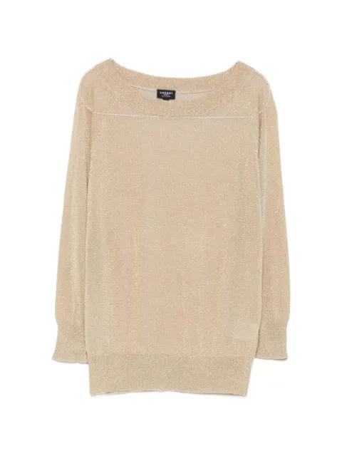 metallic-effect raglan-sleeve top by SNOBBY SHEEP