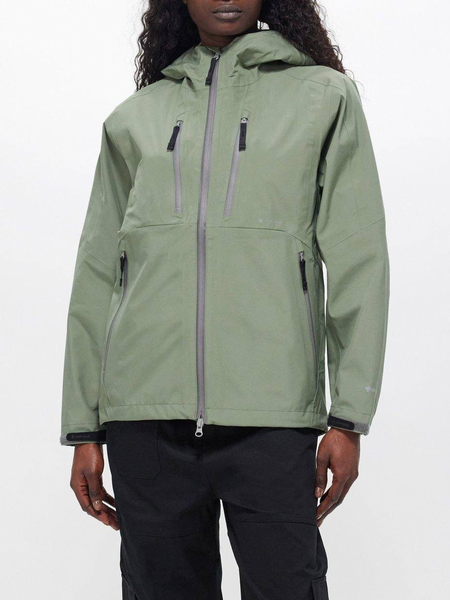 Gore-Tex recycled-fibre hoodied rain jacket by SNOW PEAK