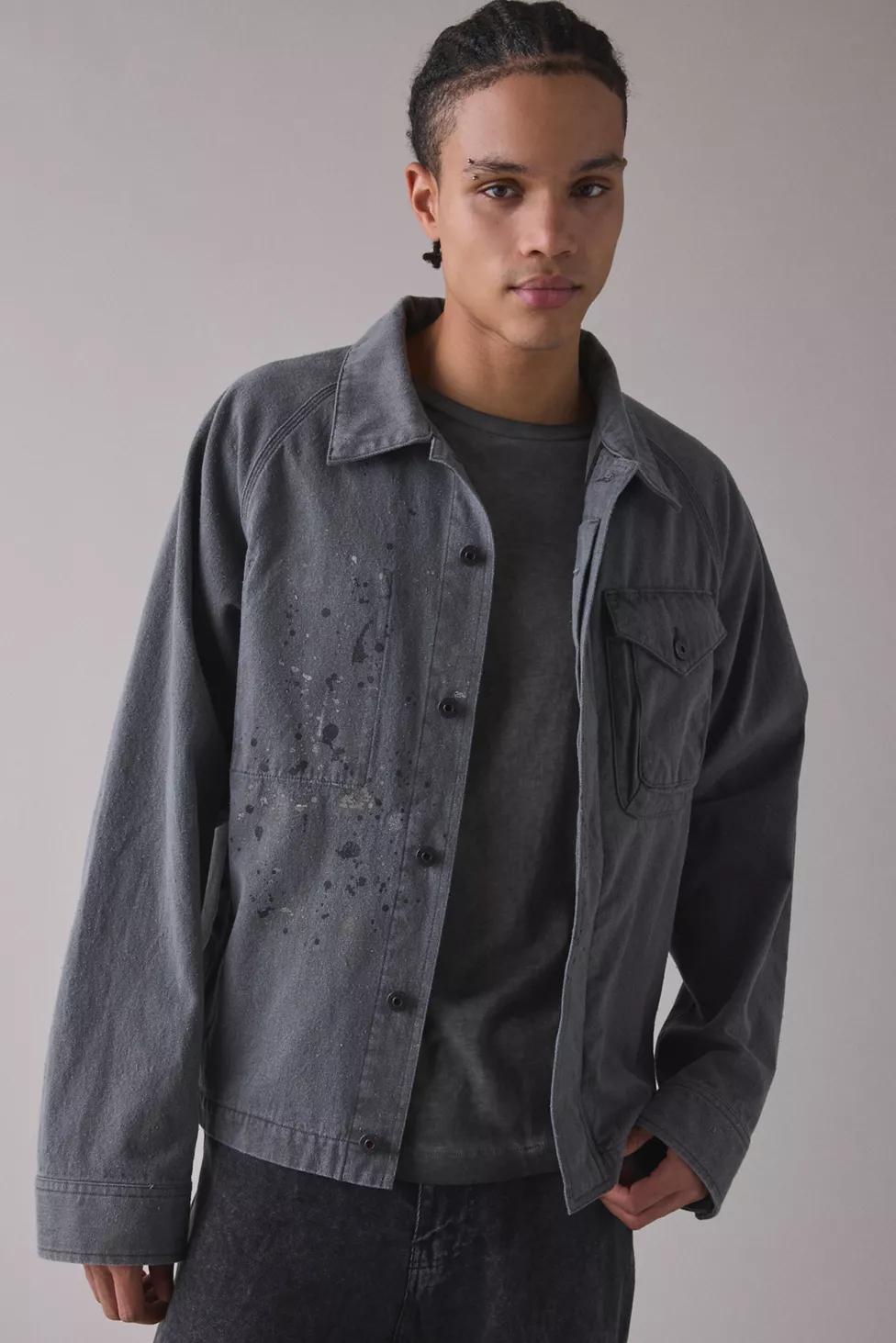 Snow Peak Sulfur-Dyed Paint Splatter Jacket by SNOW PEAK