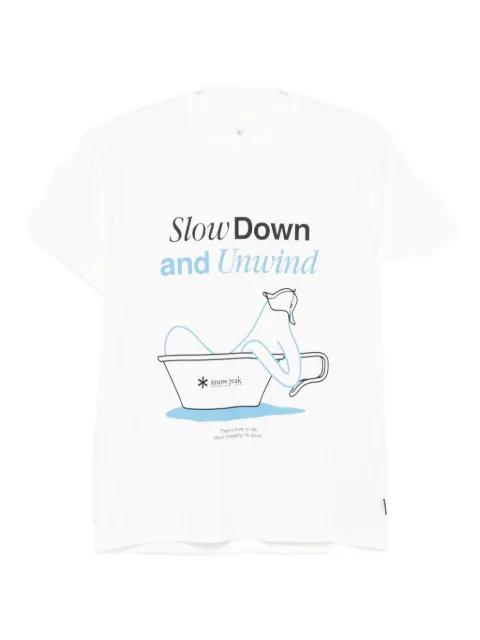graphic-print short-sleeve T-shirt by SNOW PEAK