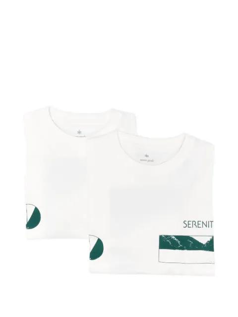 print-detail short-sleeve T-shirt (set of two) by SNOW PEAK