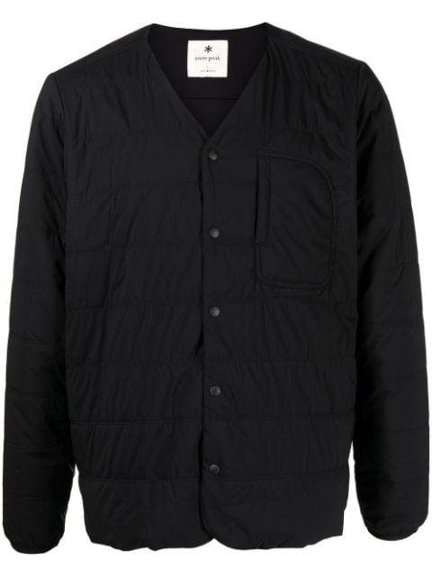 quilted V-neck jacket by SNOW PEAK