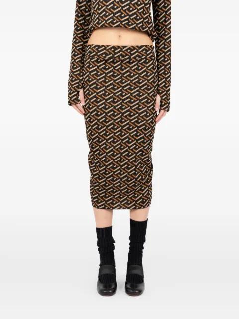 Cadil geometric midi skirt by SOCIETE ANONYME
