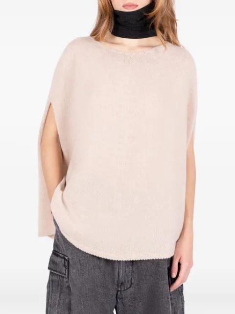 Franci slit-knit cape by SOCIETE ANONYME
