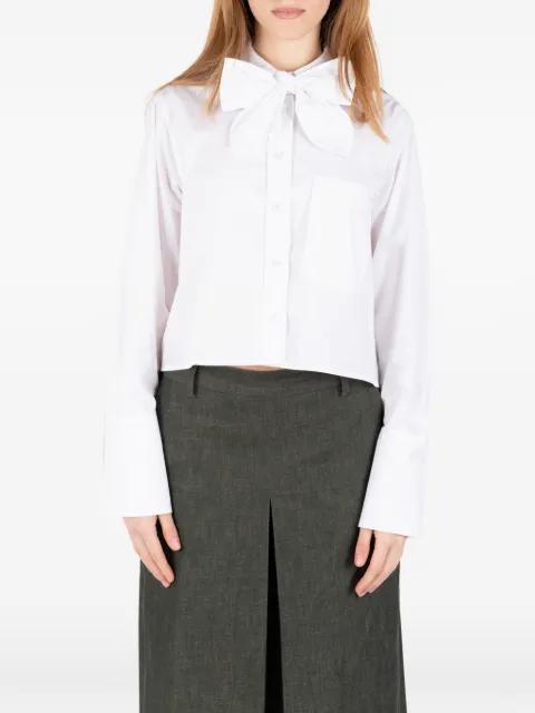 bow-detail cotton shirt by SOCIETE ANONYME