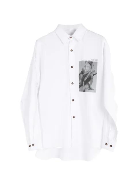button printed shirt by SOCIETE ANONYME