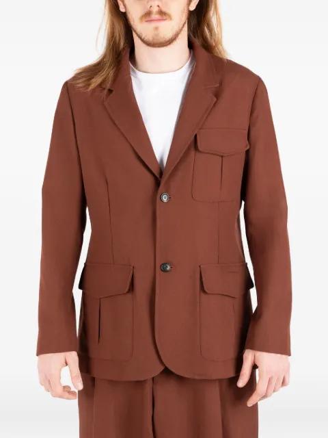 buttoned patch-pocket jacket by SOCIETE ANONYME