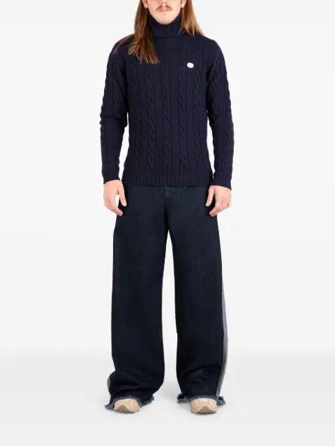cable-knit turtleneck sweater by SOCIETE ANONYME