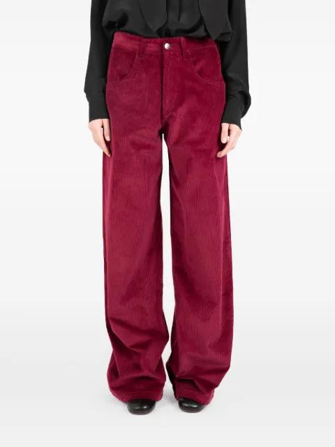corduroy-texture trousers by SOCIETE ANONYME