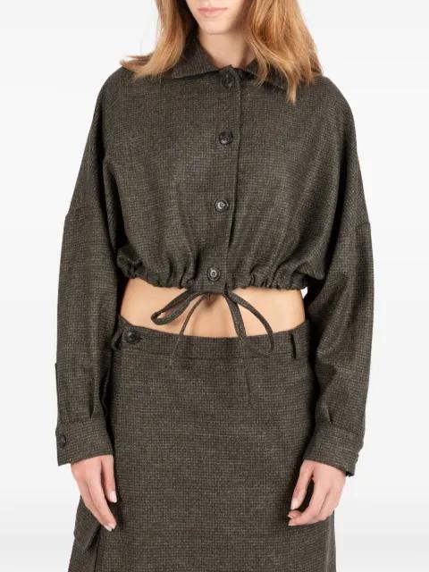 drop-shoulder wool jacket by SOCIETE ANONYME