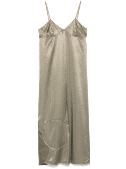 patch-detail midi dress by SOCIETE ANONYME