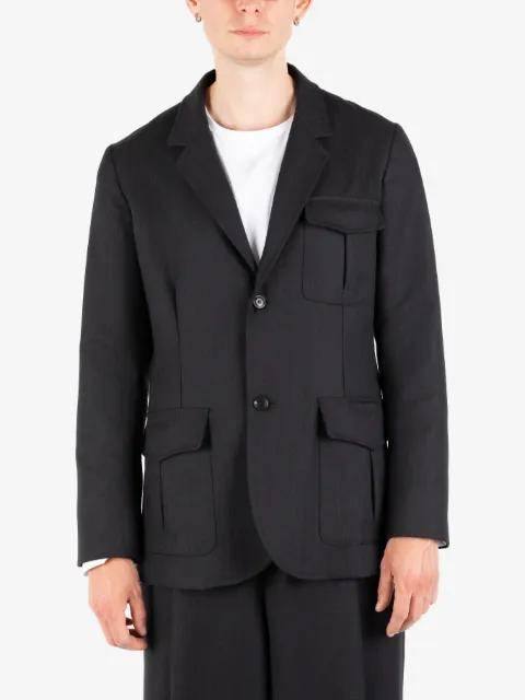 patch-pocket two-button blazer by SOCIETE ANONYME