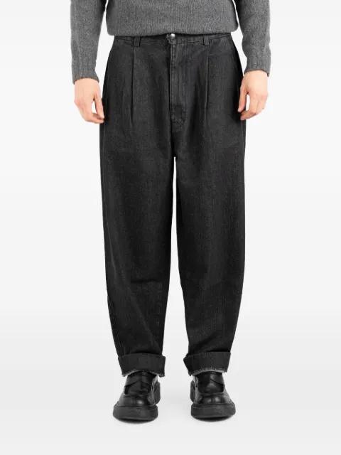 pleated cotton jeans by SOCIETE ANONYME