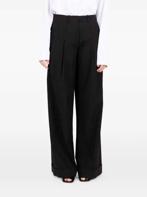 pleated wide trousers by SOCIETE ANONYME
