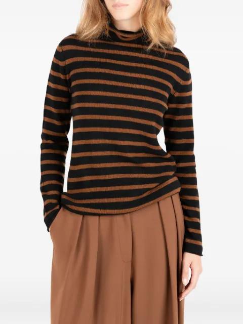 striped roll neck sweater by SOCIETE ANONYME