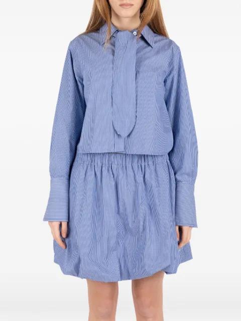 striped tie-detail shirt by SOCIETE ANONYME