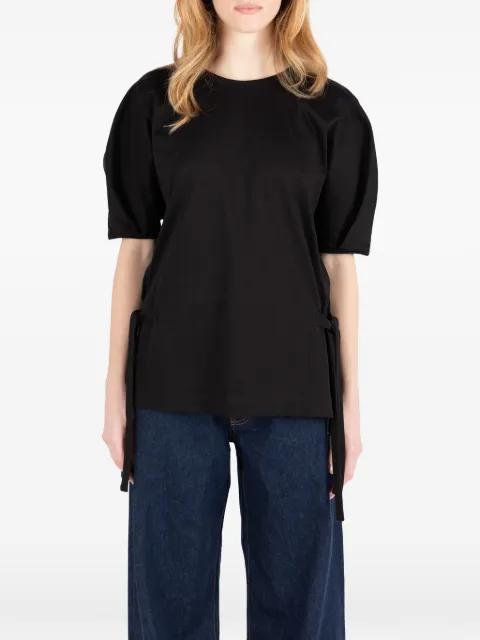tie-detail puff-sleeve top by SOCIETE ANONYME