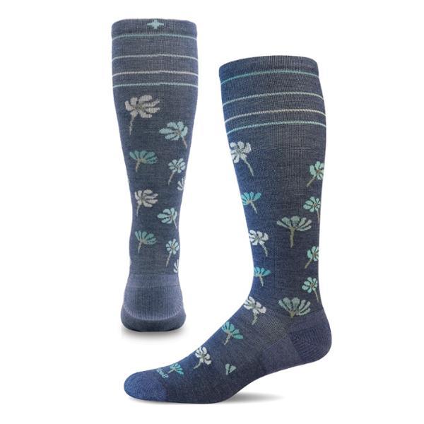 Field Flower Compression Socks by SOCKWELL