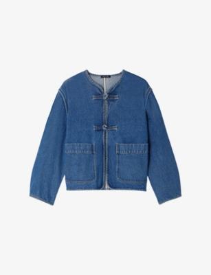 Agatha Boxy-Fit Denim Jacket by SOEUR