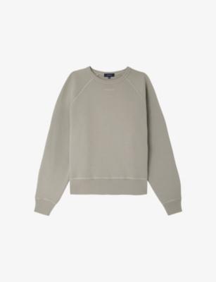 Artemis Brand-Embroidered Cotton Sweatshirt by SOEUR