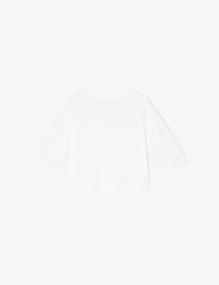Davina Boat-Collar Cotton T-Shirt by SOEUR