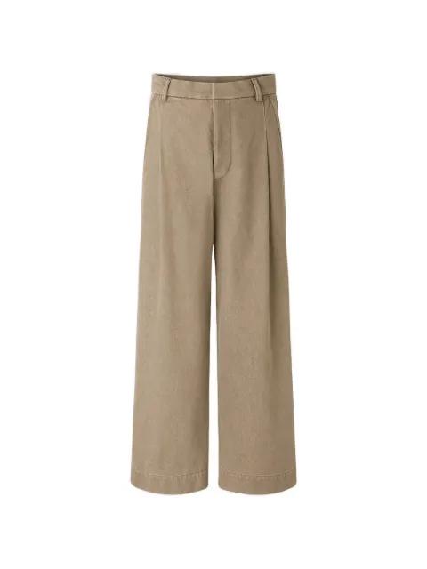 Devy pleated wide-leg jeans by SOEUR