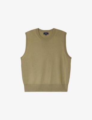 Fargo Round-Neck Wool Vest by SOEUR