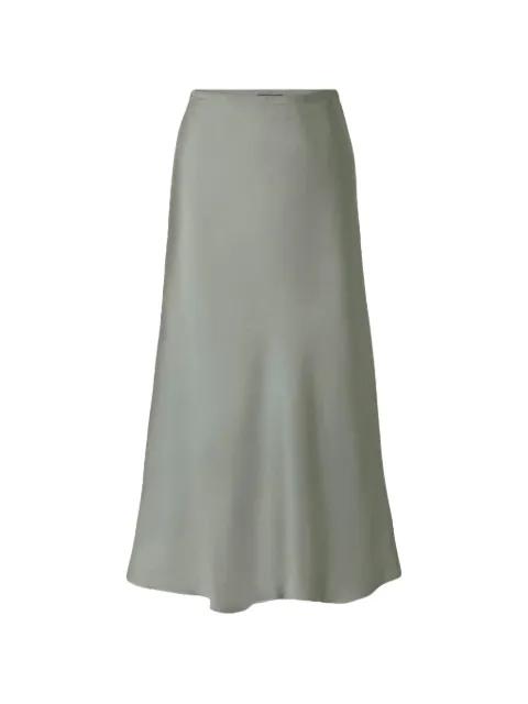 Fever satin-finish midi skirt by SOEUR