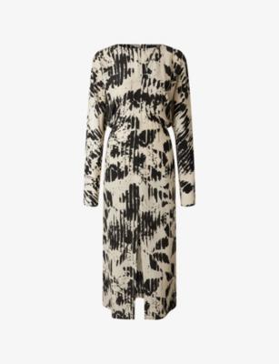 Francine Abstract-Print Silk-Crepe Maxi Dress by SOEUR
