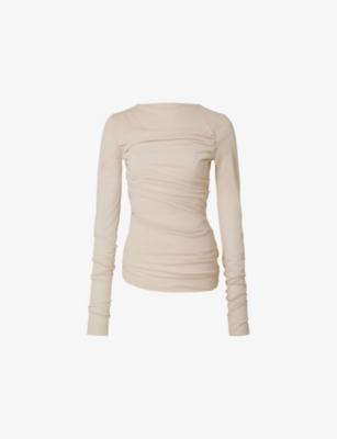 Gaia Gathered-Detail Cotton-Blend Top by SOEUR Gaia Gathered-Detail Cotton-Blend Top by SOEUR