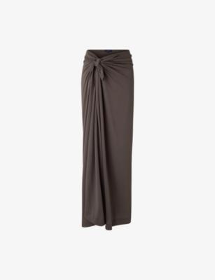 Goa Wrap-Front Cotton-Jersey Maxi Skirt by SOEUR