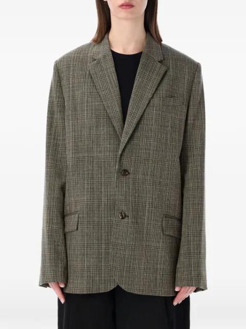 Hermosa check-pattern blazer by SOEUR