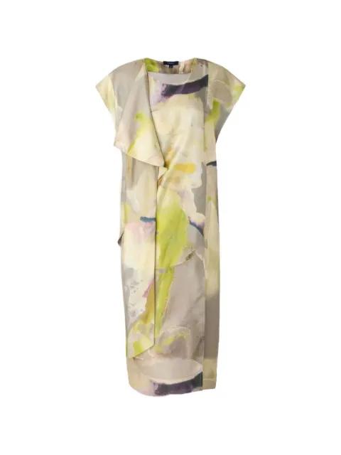 Iberis silk-satin midi dress by SOEUR