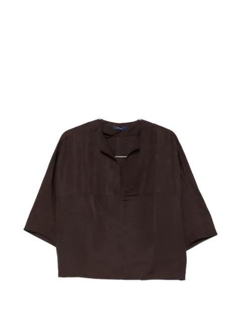 Ilona V-neck short-sleeve blouse by SOEUR