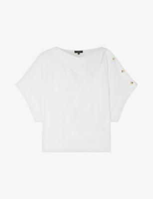 Issa Button-Embellished Cotton Blouse by SOEUR