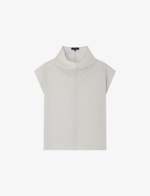 Izumi Asymmetric-Hem Cotton Blouse by SOEUR