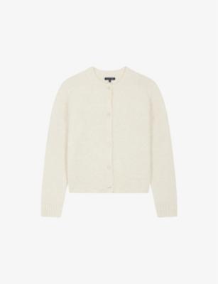 Lyne Ribbed-Trim Wool-Blend Knitted Cardigan by SOEUR