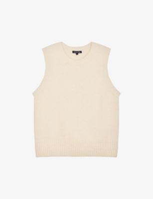 Namaste ribbed-collar stretch-knitted sweater vest by SOEUR