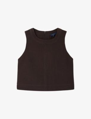 Pampa Sleeveless Cotton-Canvas Top by SOEUR
